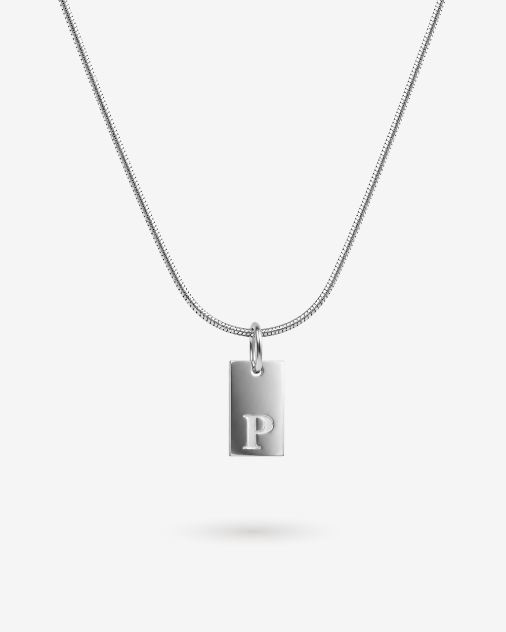 Cadena LETRA PLATEADA