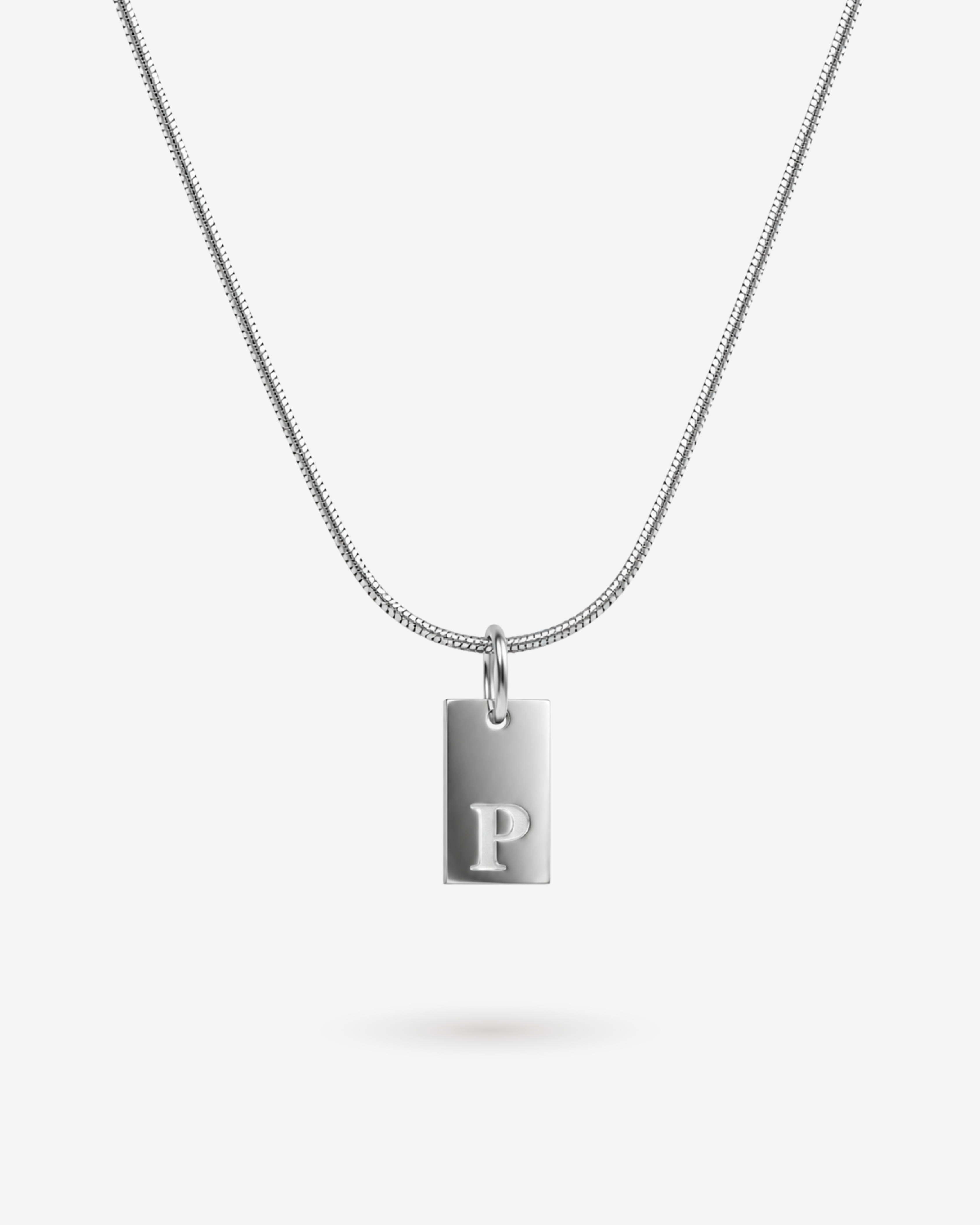 Cadena LETRA PLATEADA