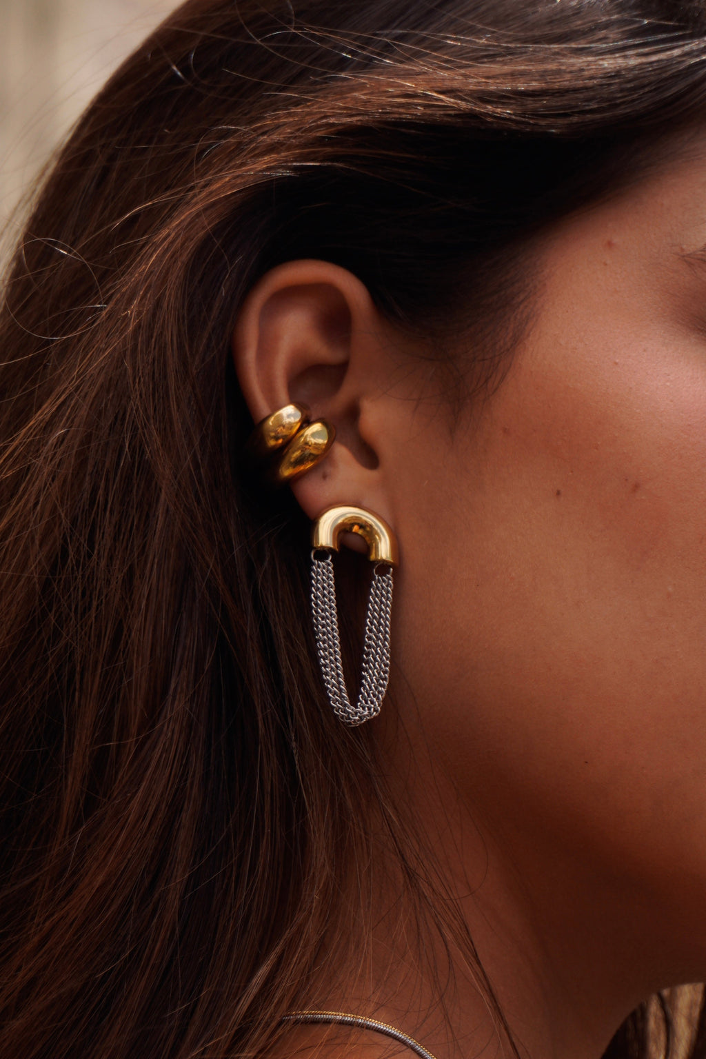Set de 2 earcuff BUTTER